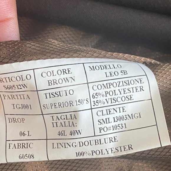 Men's Brown 3pc Suit - Picture 3 of 3